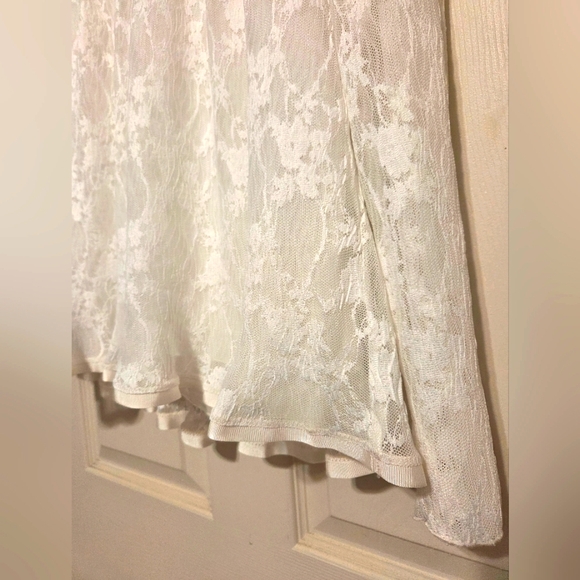 $395 NWT French See by Chloe Crystal White Lace Long Sleeve Top . Size 36 (US 5) - Picture 6 of 15